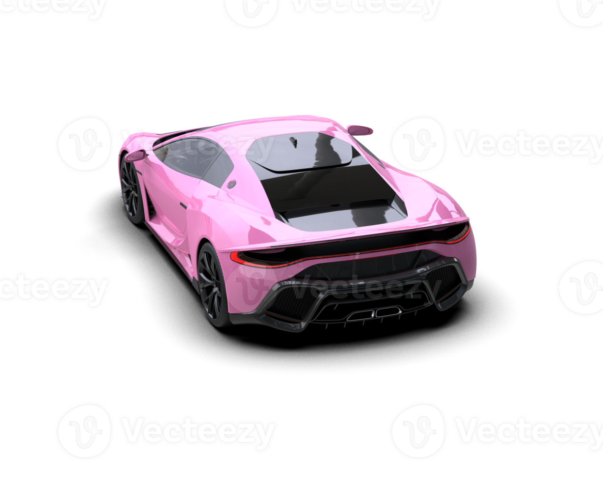 Realistic sport car isolated on background. 3d rendering - illustration png