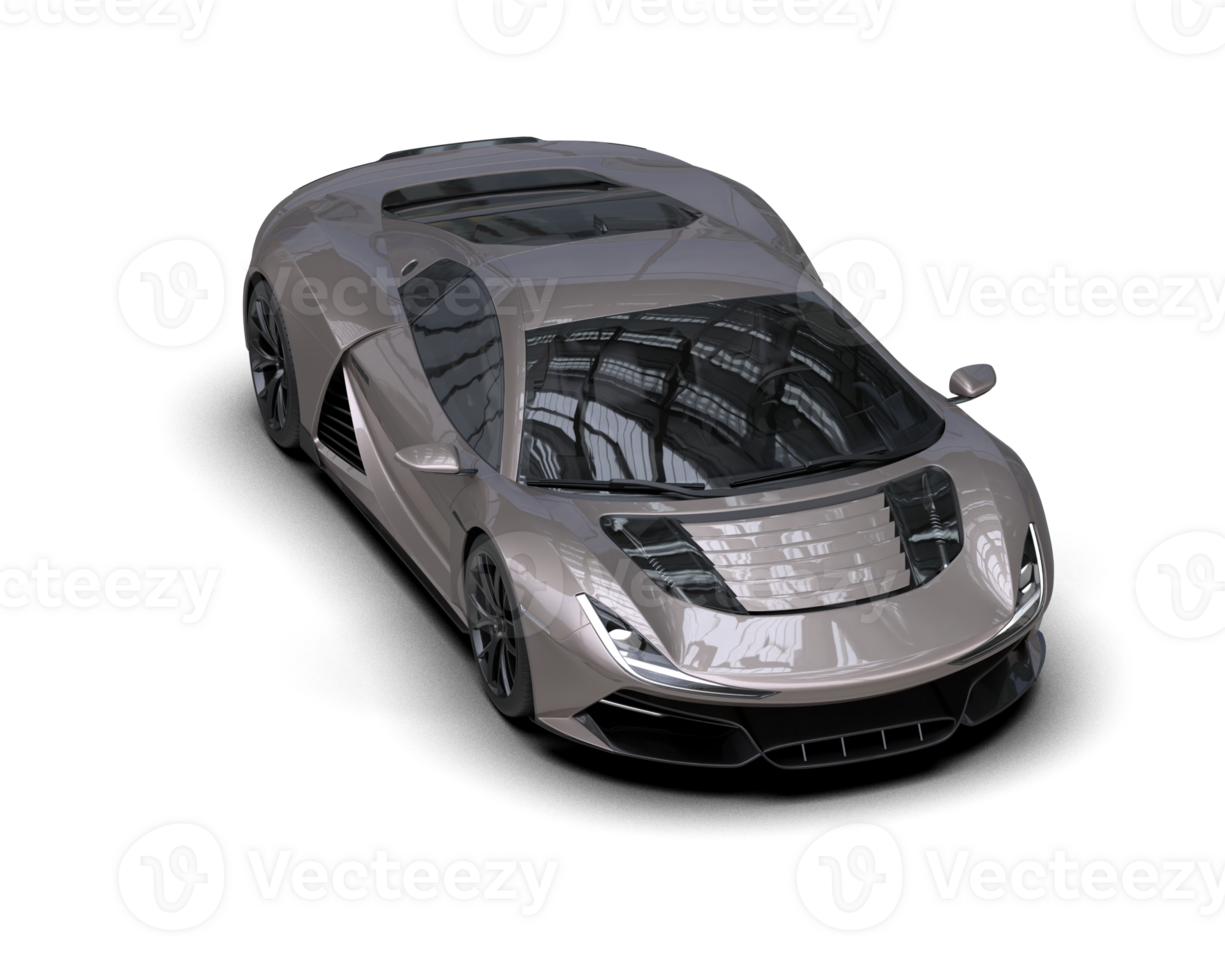 Realistic sport car isolated on background. 3d rendering - illustration png