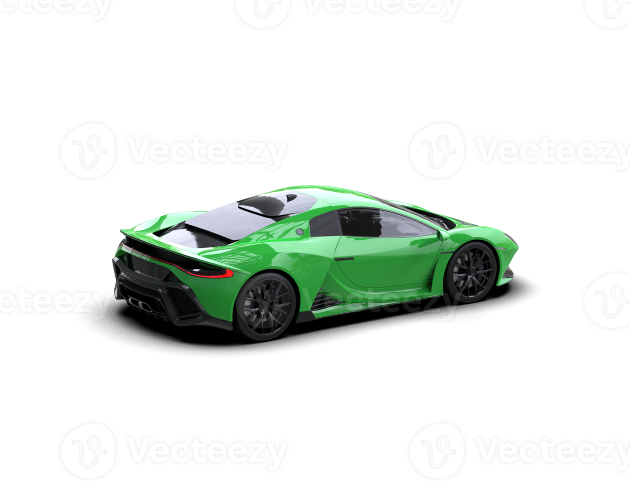 Realistic sport car isolated on background. 3d rendering - illustration png