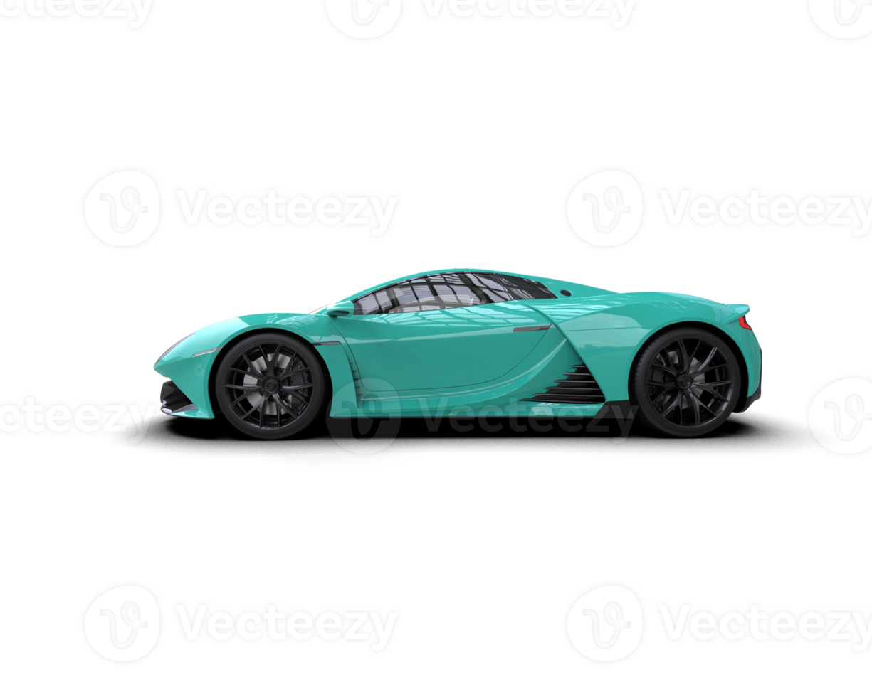 Realistic sport car isolated on background. 3d rendering - illustration png