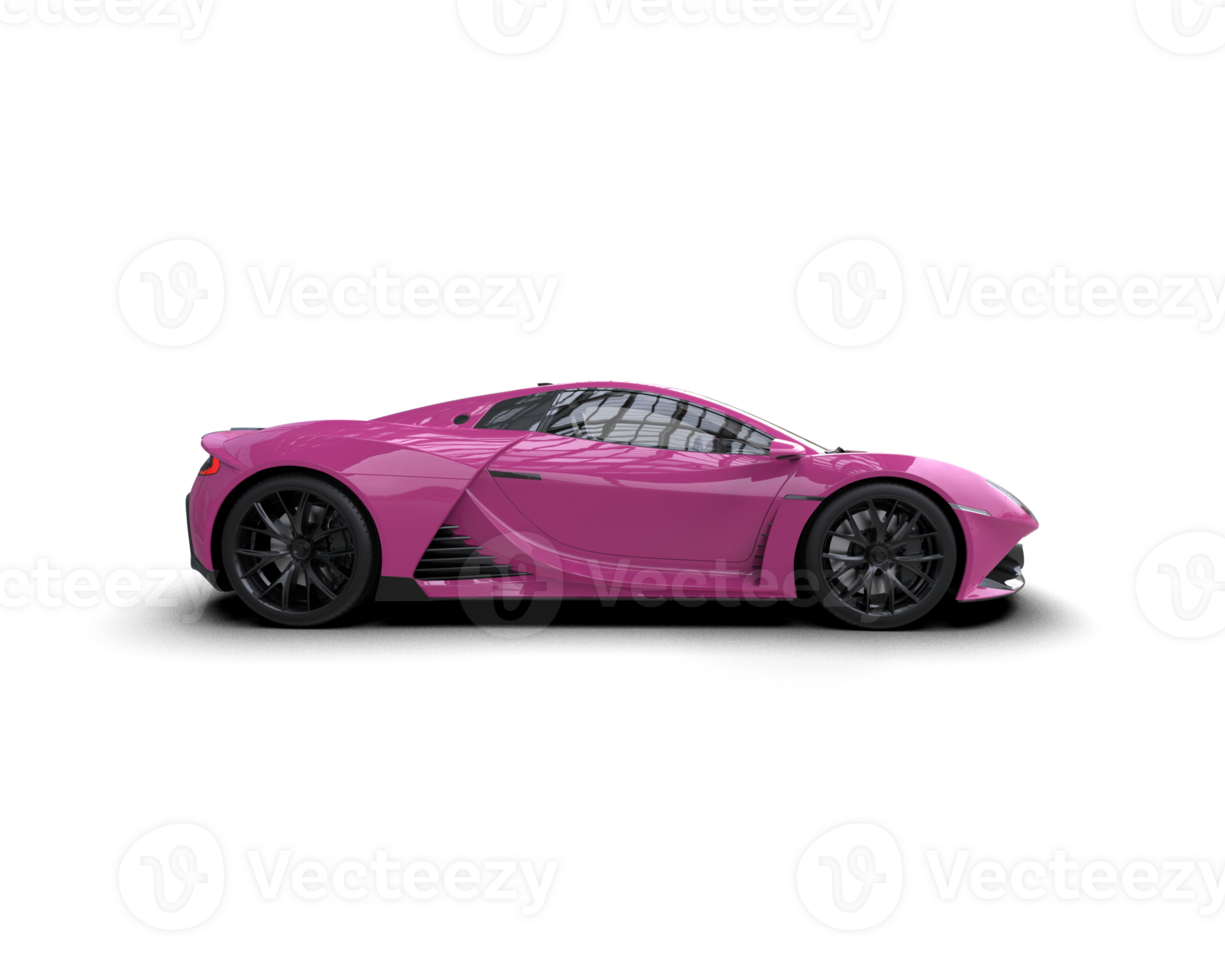Realistic sport car isolated on background. 3d rendering - illustration png