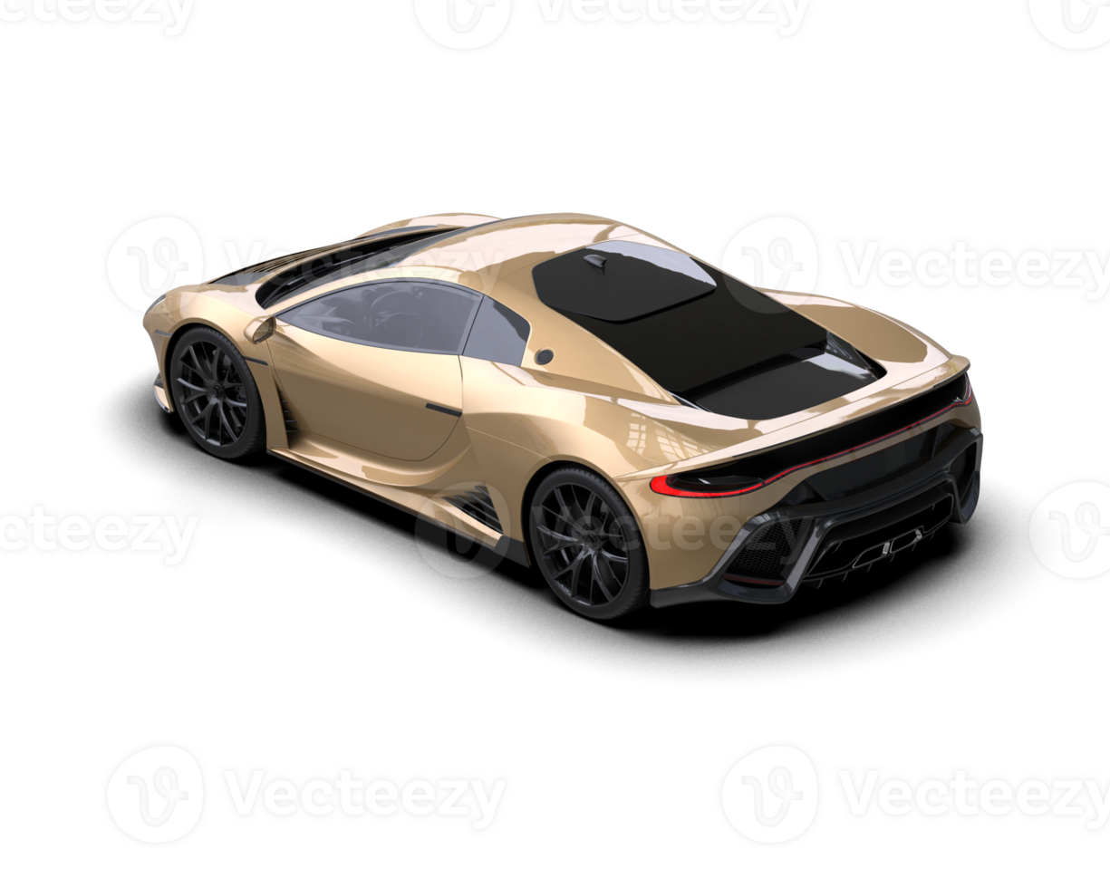 Realistic sport car isolated on background. 3d rendering - illustration png