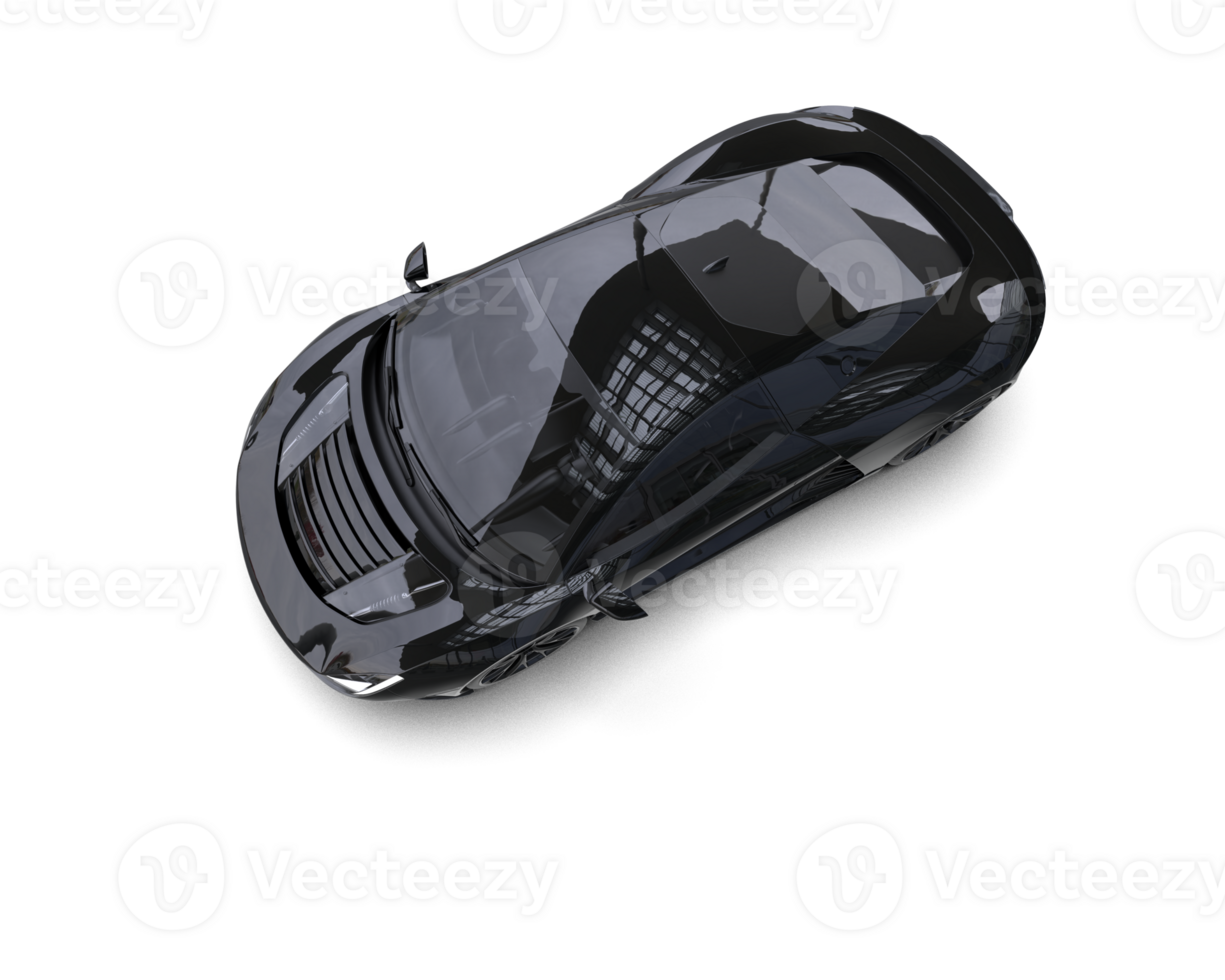 Realistic sport car isolated on background. 3d rendering - illustration png