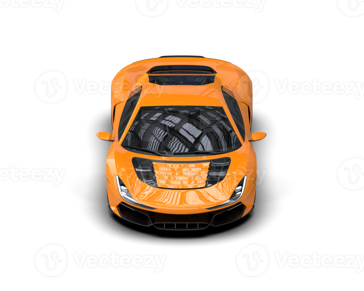 Realistic sport car isolated on background. 3d rendering - illustration png