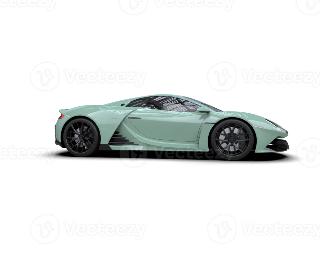 Realistic sport car isolated on background. 3d rendering - illustration png
