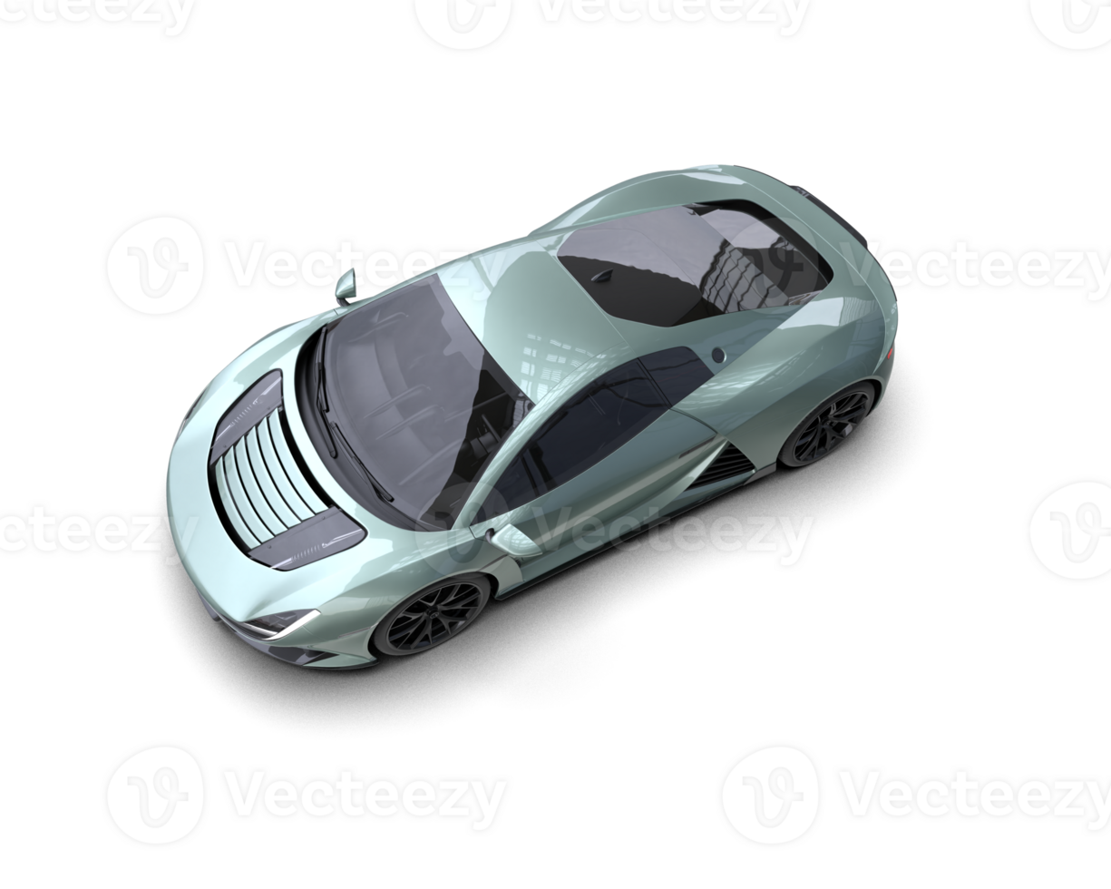 Realistic sport car isolated on background. 3d rendering - illustration png
