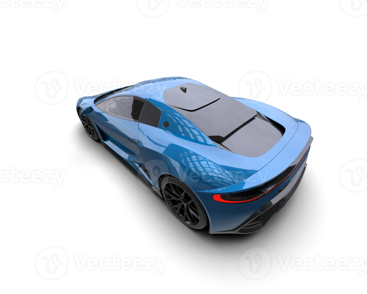 Realistic sport car isolated on background. 3d rendering - illustration png
