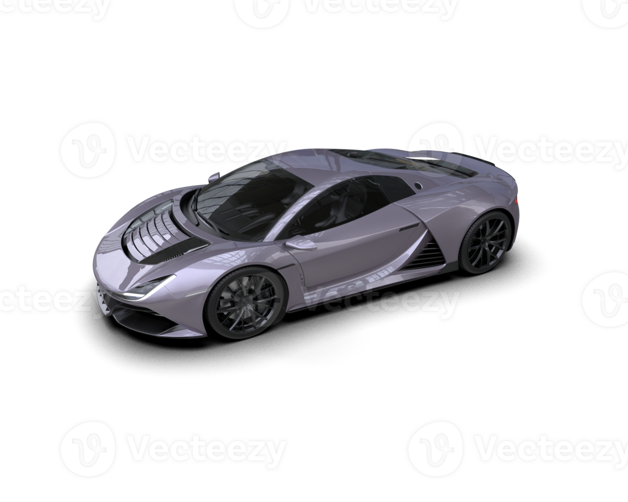 Realistic sport car isolated on background. 3d rendering - illustration png