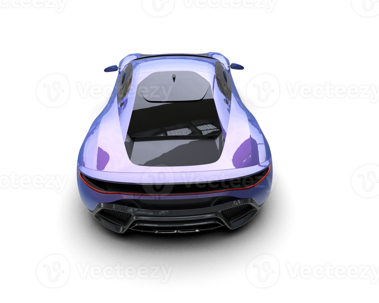 Realistic sport car isolated on background. 3d rendering - illustration png