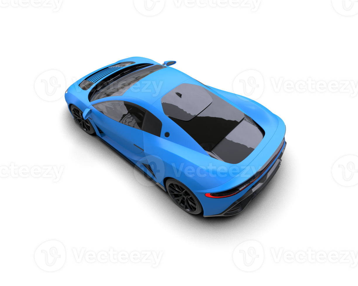 Realistic sport car isolated on background. 3d rendering - illustration png