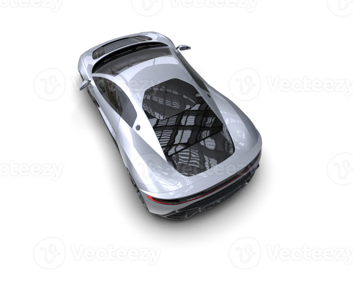 Realistic sport car isolated on background. 3d rendering - illustration png