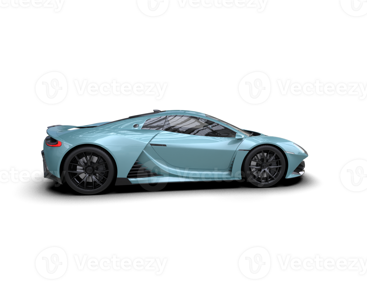 Realistic sport car isolated on background. 3d rendering - illustration png