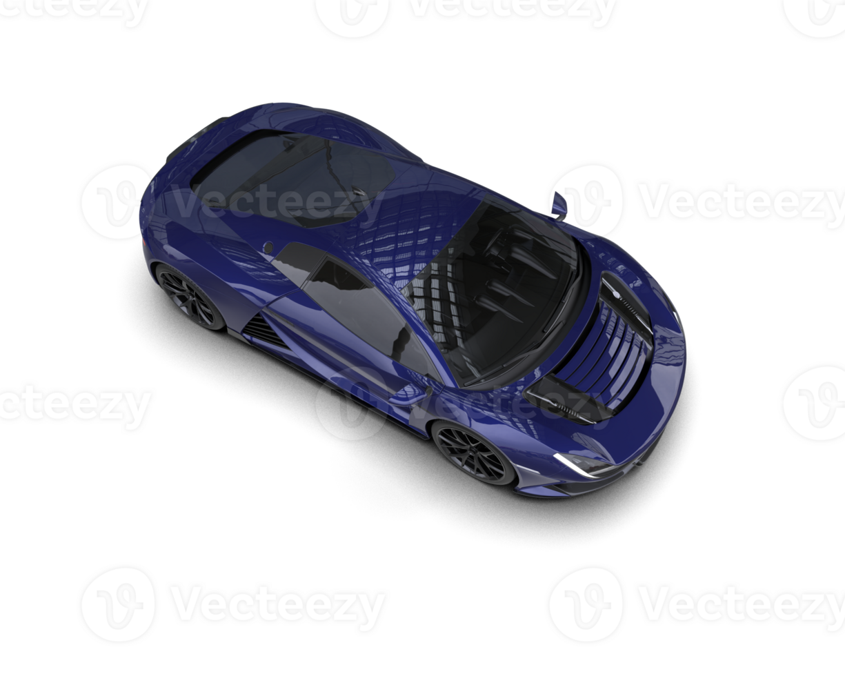 Realistic sport car isolated on background. 3d rendering - illustration png