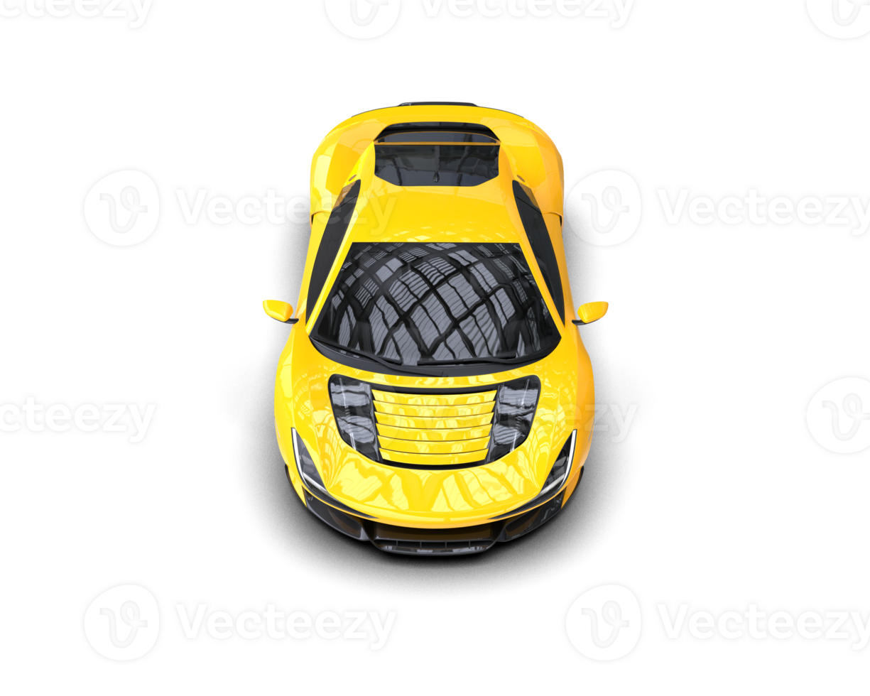 Realistic sport car isolated on background. 3d rendering - illustration png