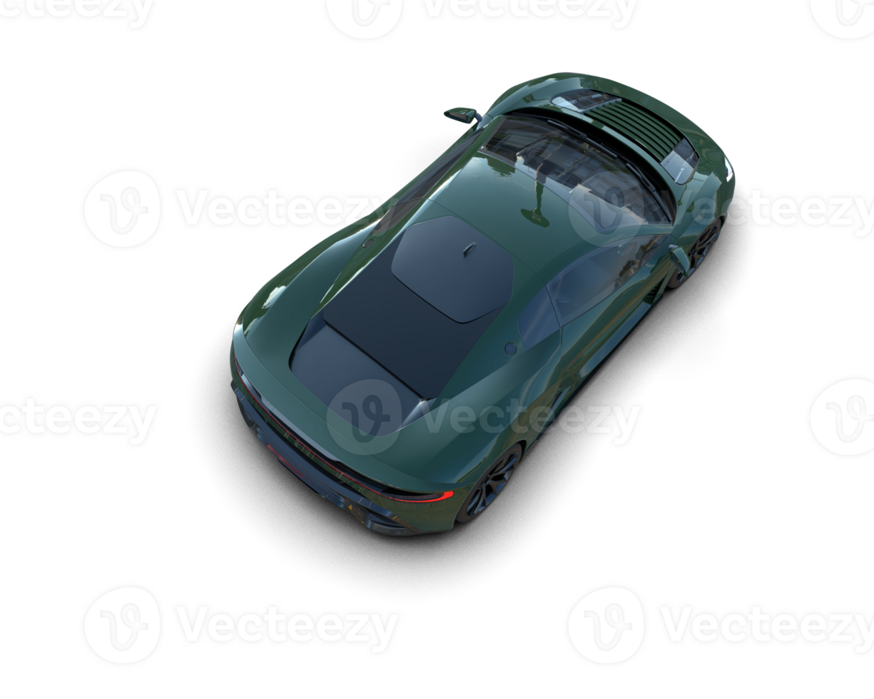 Realistic sport car isolated on background. 3d rendering - illustration png