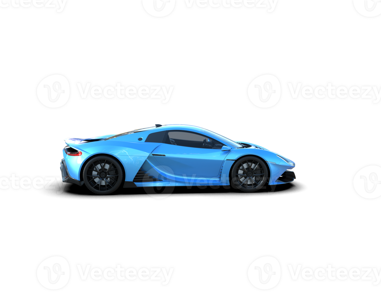 Realistic sport car isolated on background. 3d rendering - illustration png