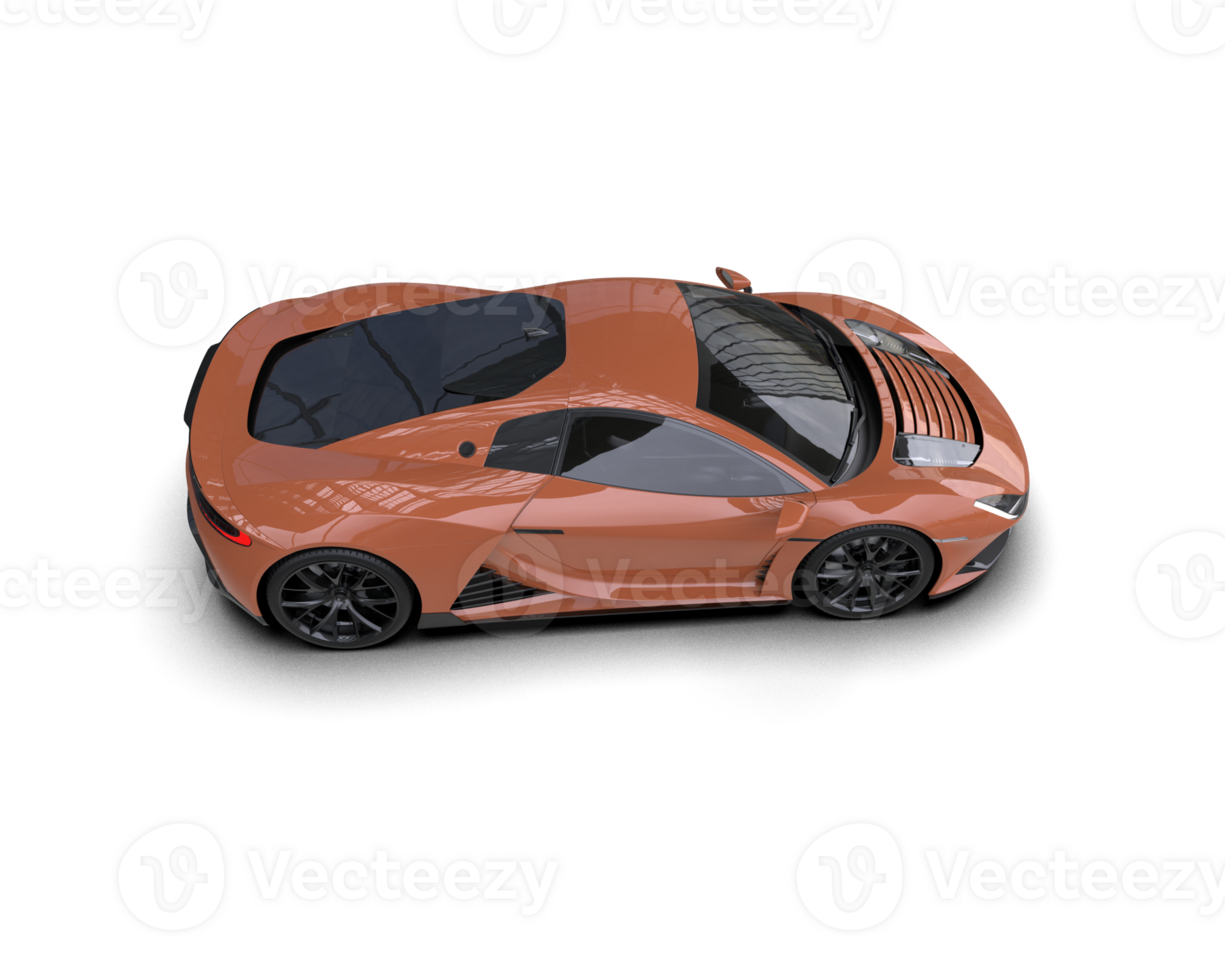 Realistic sport car isolated on background. 3d rendering - illustration png