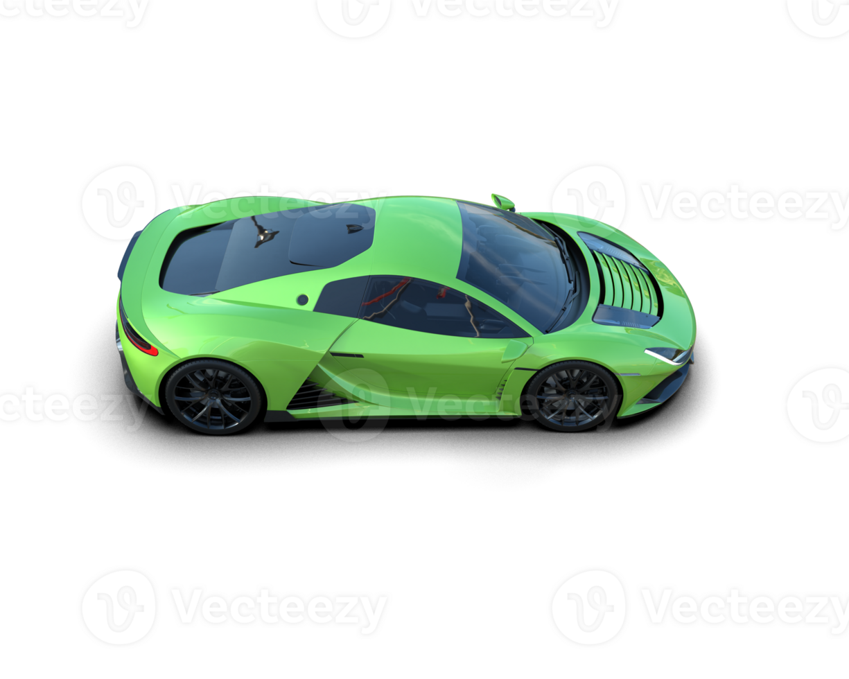 Realistic sport car isolated on background. 3d rendering - illustration png
