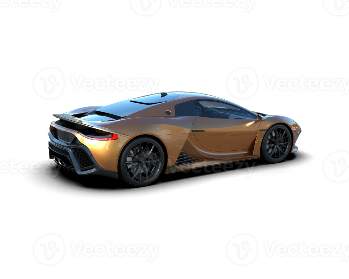 Realistic sport car isolated on background. 3d rendering - illustration png