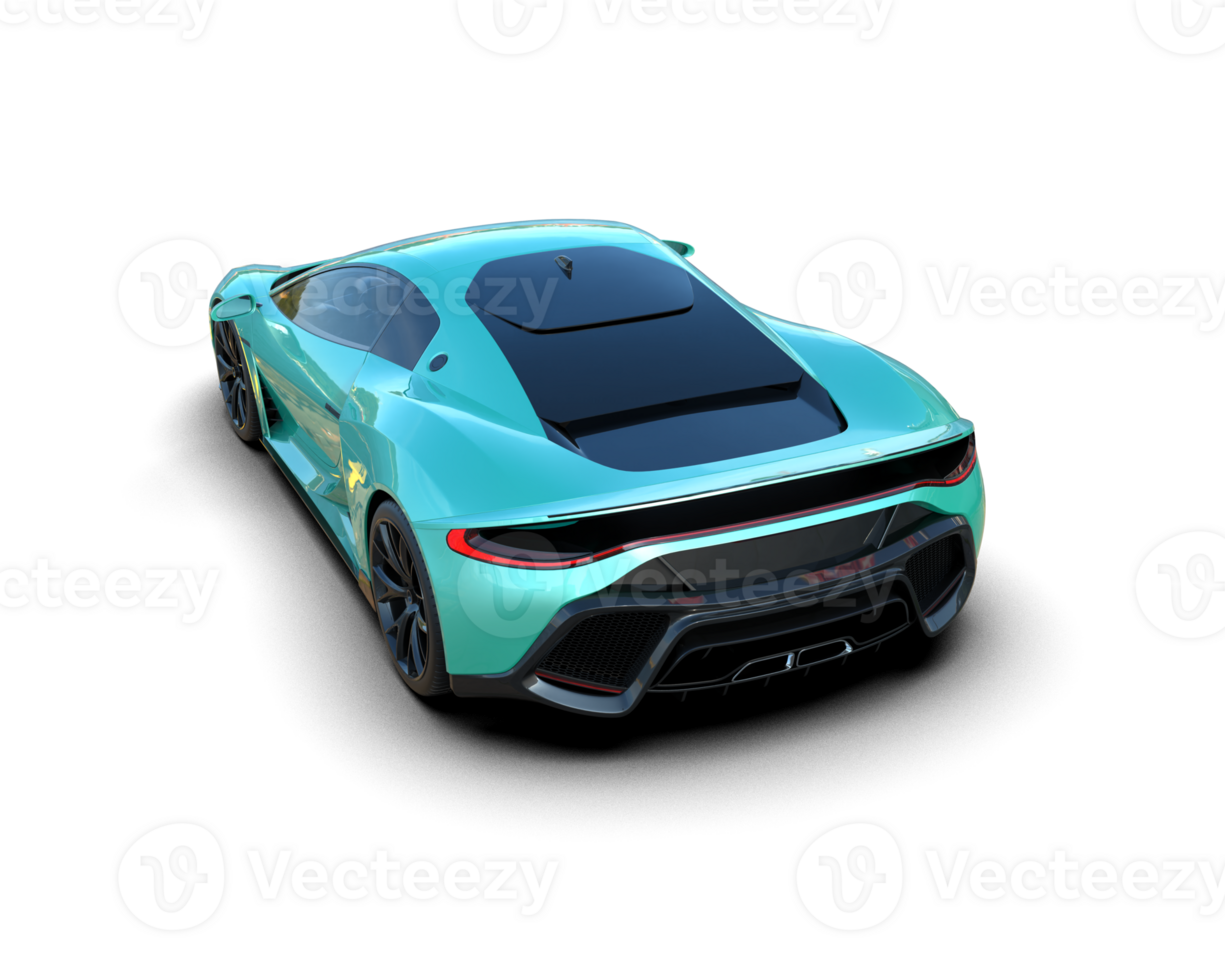 Realistic sport car isolated on background. 3d rendering - illustration png
