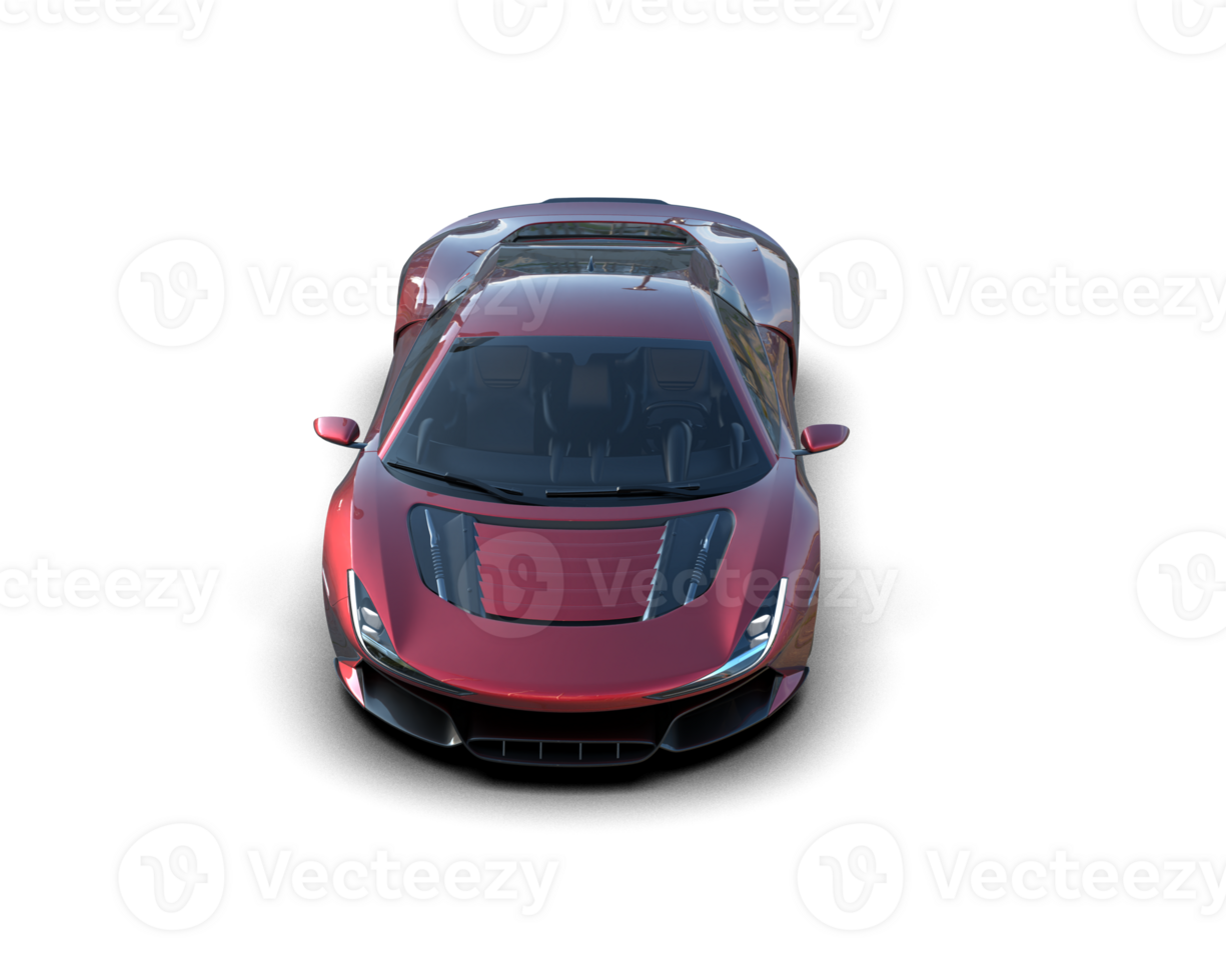 Realistic sport car isolated on background. 3d rendering - illustration png