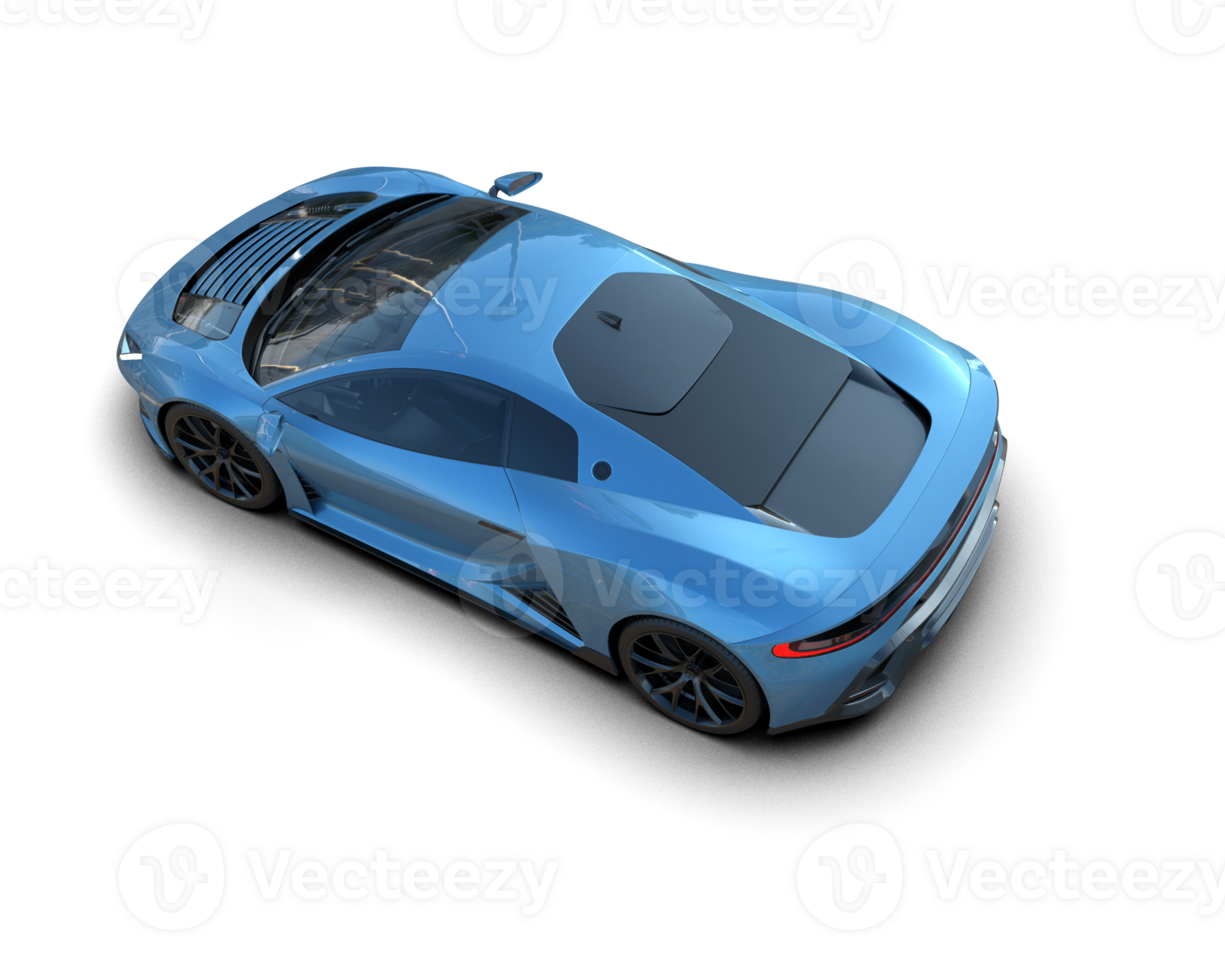 Realistic sport car isolated on background. 3d rendering - illustration png