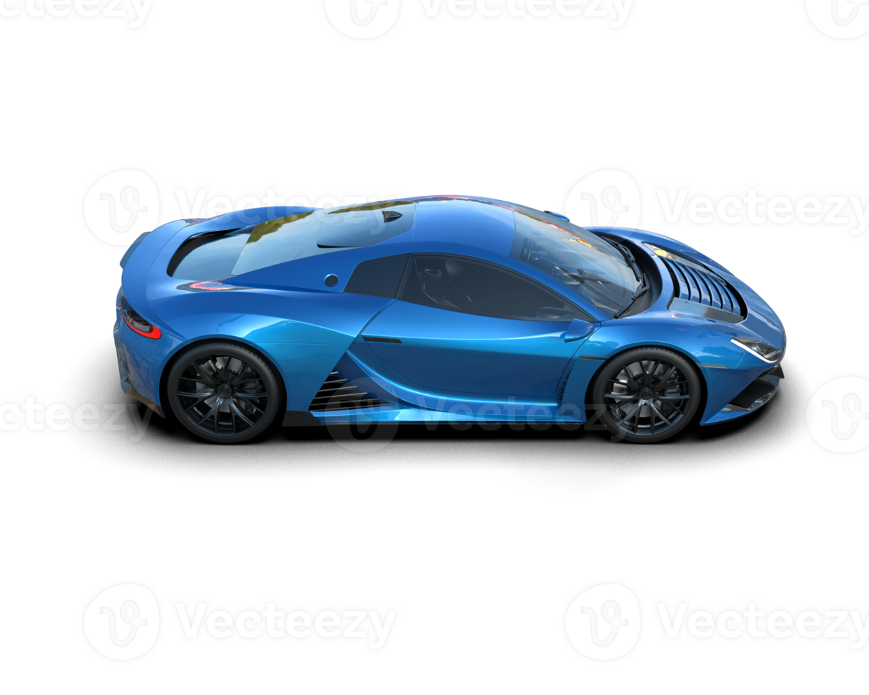 Realistic sport car isolated on background. 3d rendering - illustration png