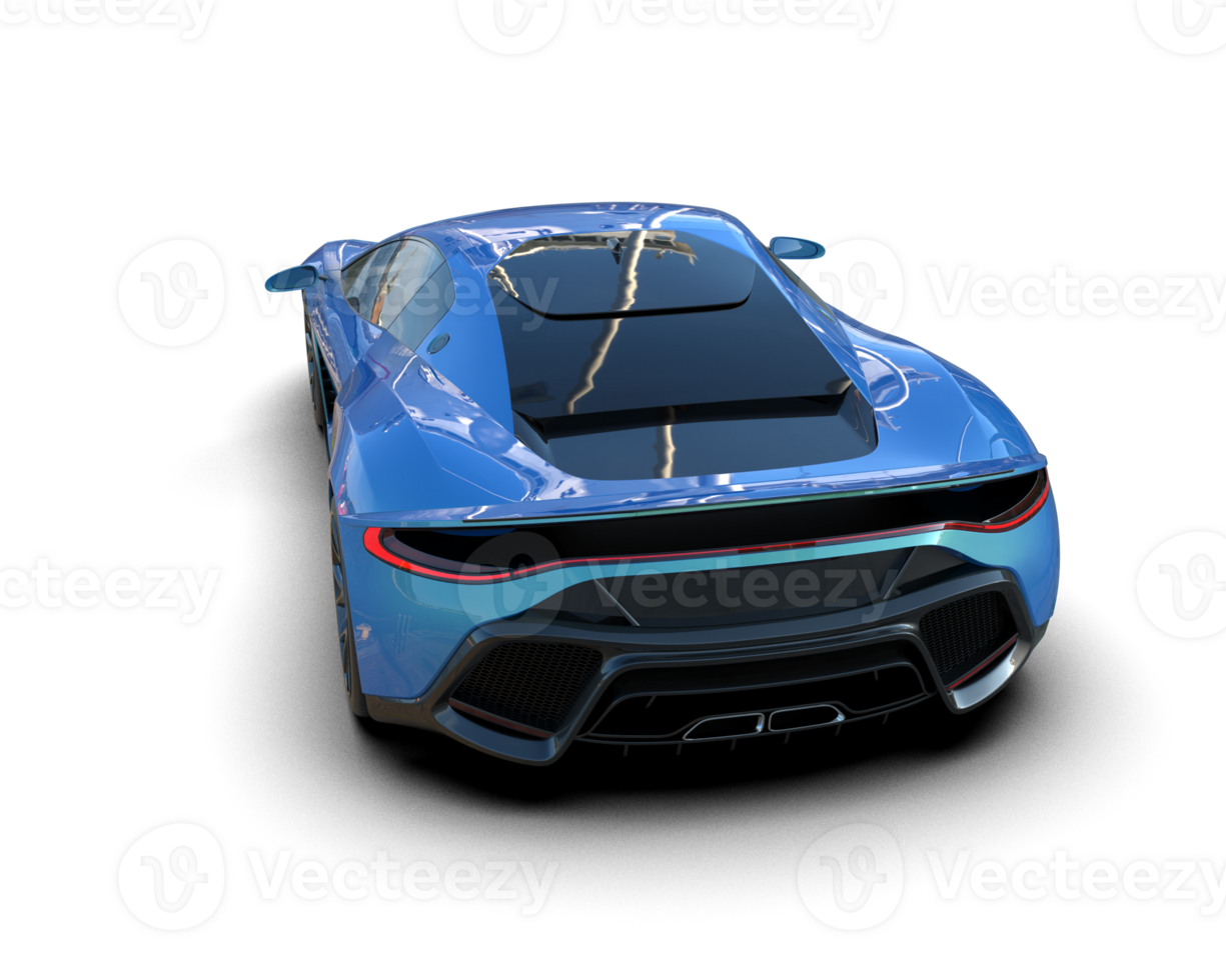 Realistic sport car isolated on background. 3d rendering - illustration png
