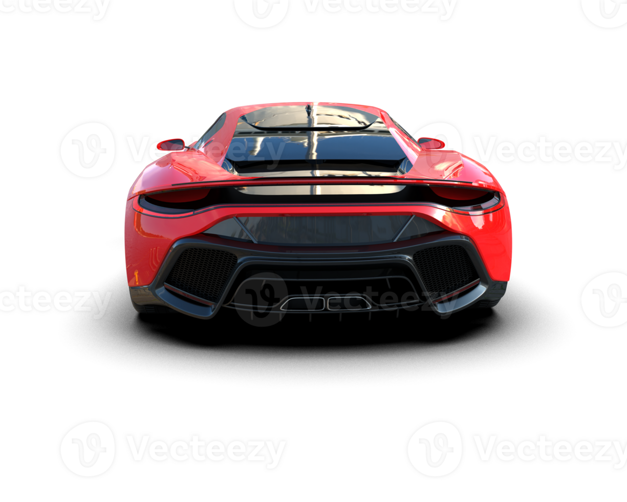 Realistic sport car isolated on background. 3d rendering - illustration png
