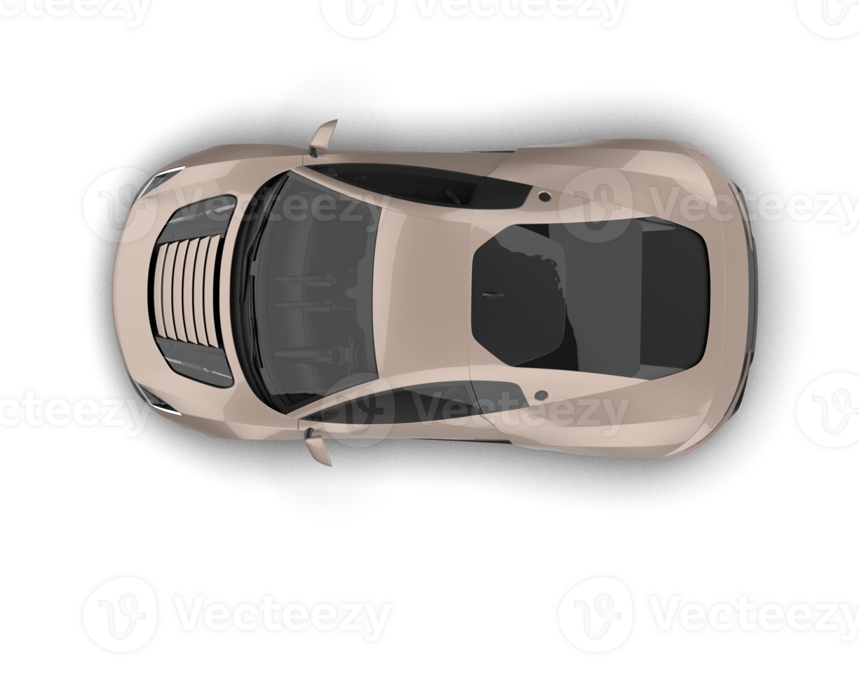 Realistic sport car isolated on background. 3d rendering - illustration png
