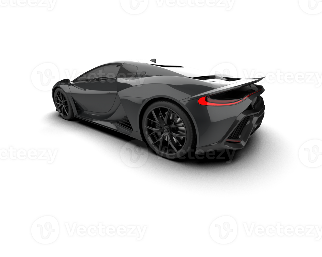 Realistic sport car isolated on background. 3d rendering - illustration png