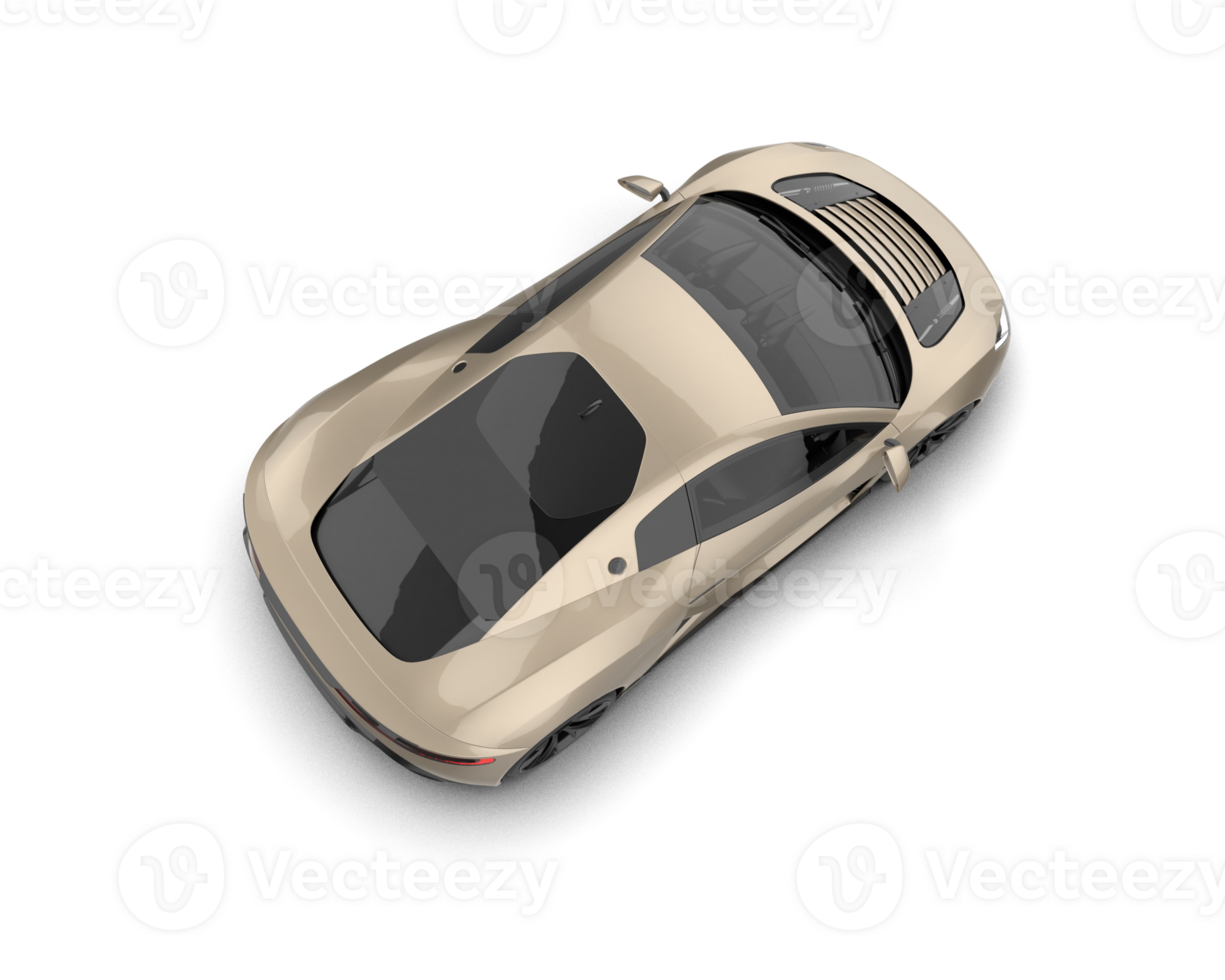Realistic sport car isolated on background. 3d rendering - illustration png