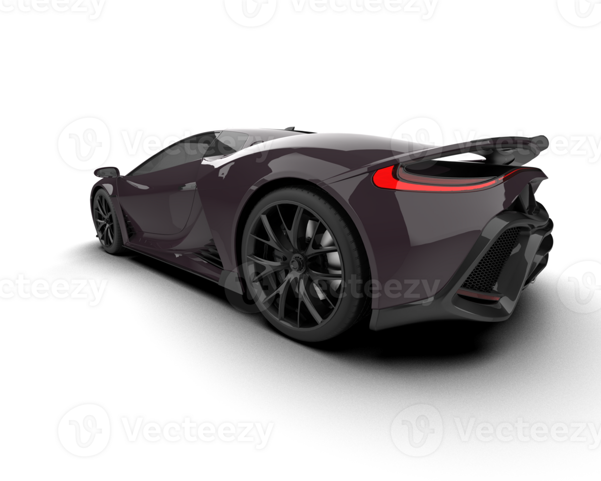 Realistic sport car isolated on background. 3d rendering - illustration png