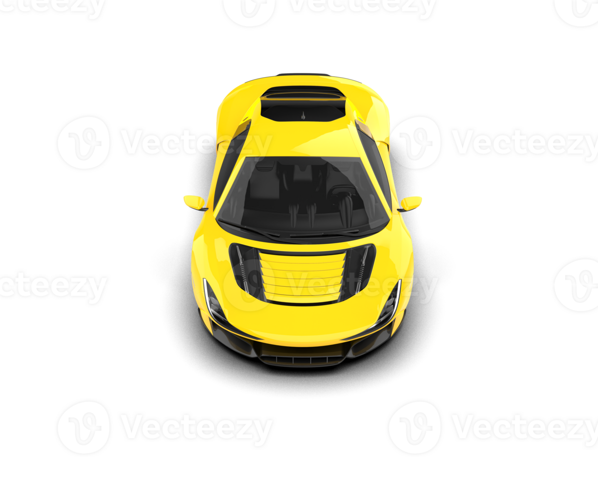 Realistic sport car isolated on background. 3d rendering - illustration png