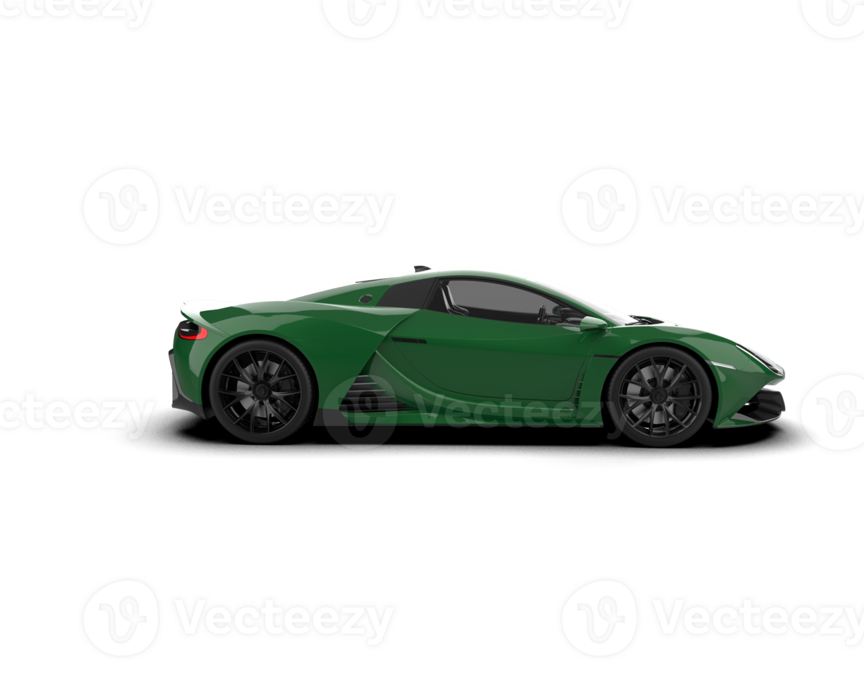 Realistic sport car isolated on background. 3d rendering - illustration png