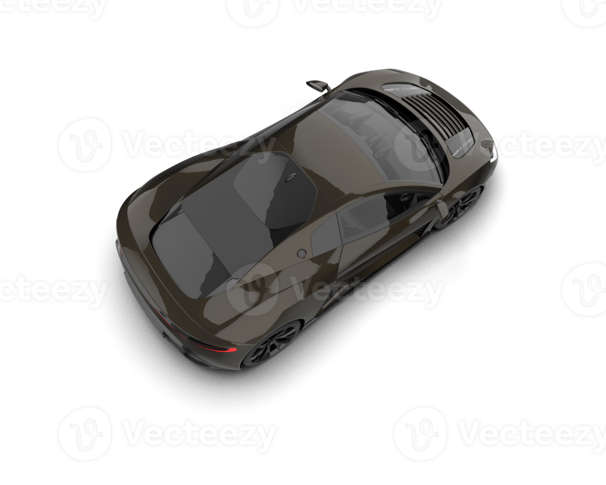 Realistic sport car isolated on background. 3d rendering - illustration png