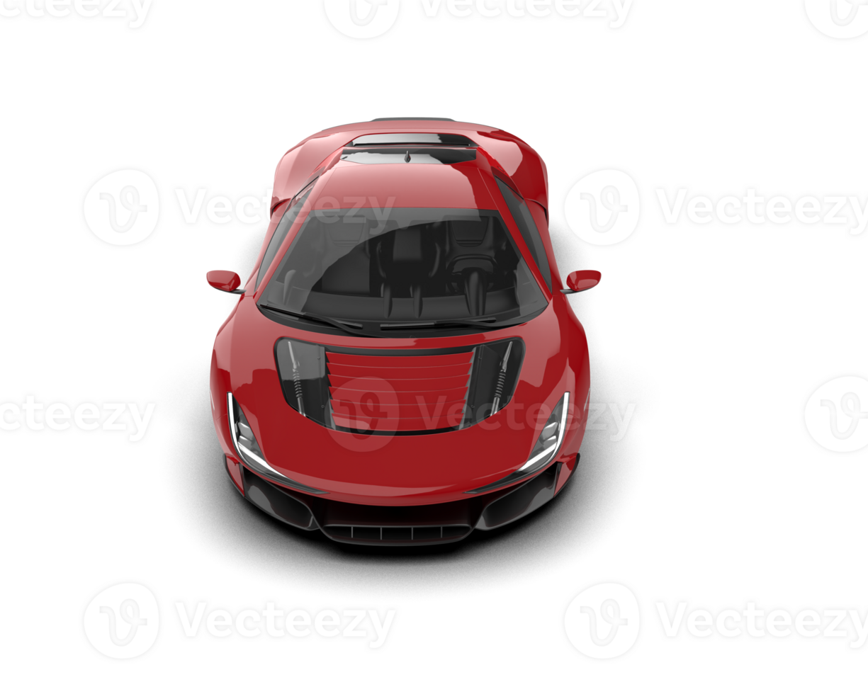 Realistic sport car isolated on background. 3d rendering - illustration png