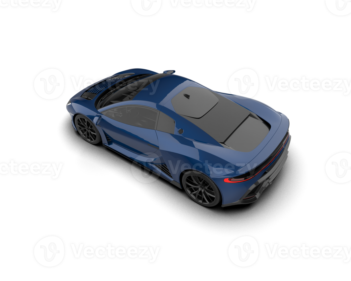 Realistic sport car isolated on background. 3d rendering - illustration png