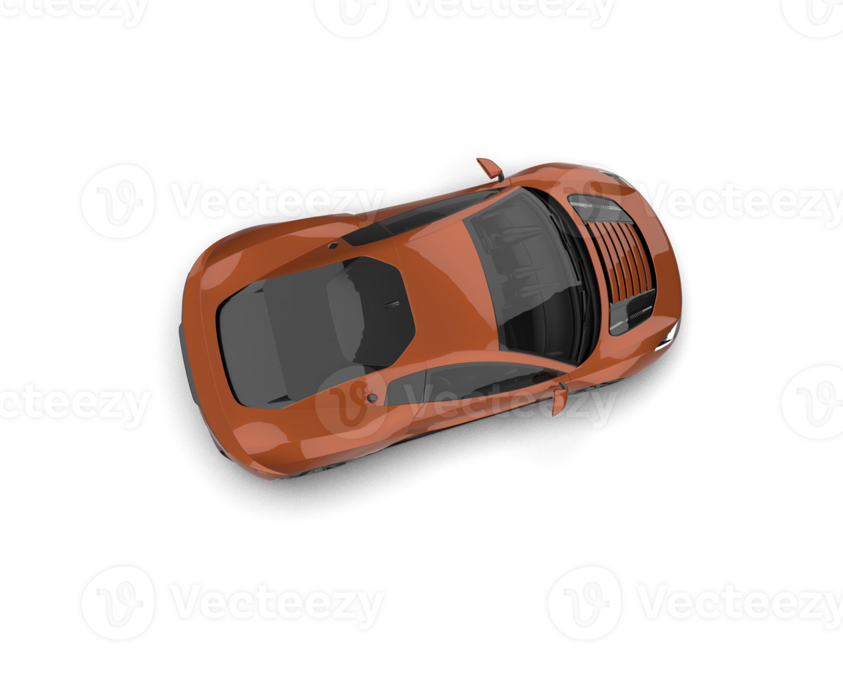 Realistic sport car isolated on background. 3d rendering - illustration png