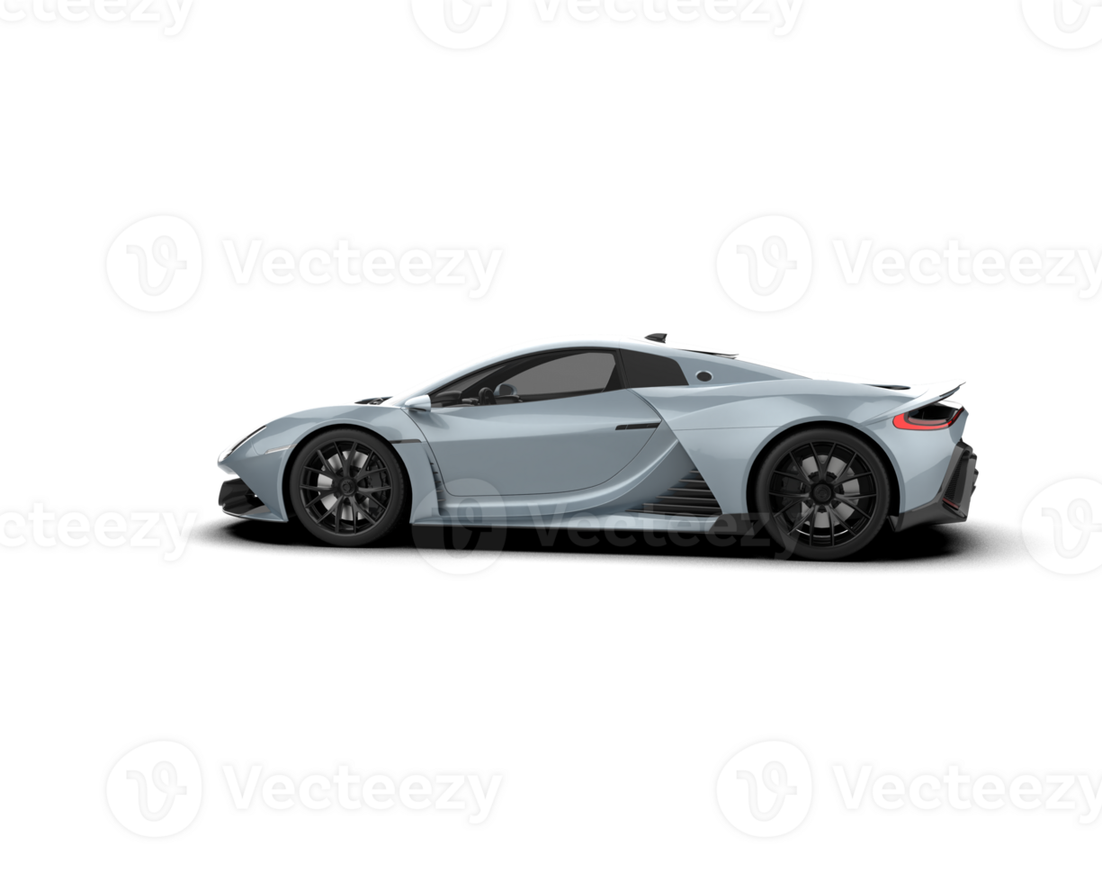 Realistic sport car isolated on background. 3d rendering - illustration png