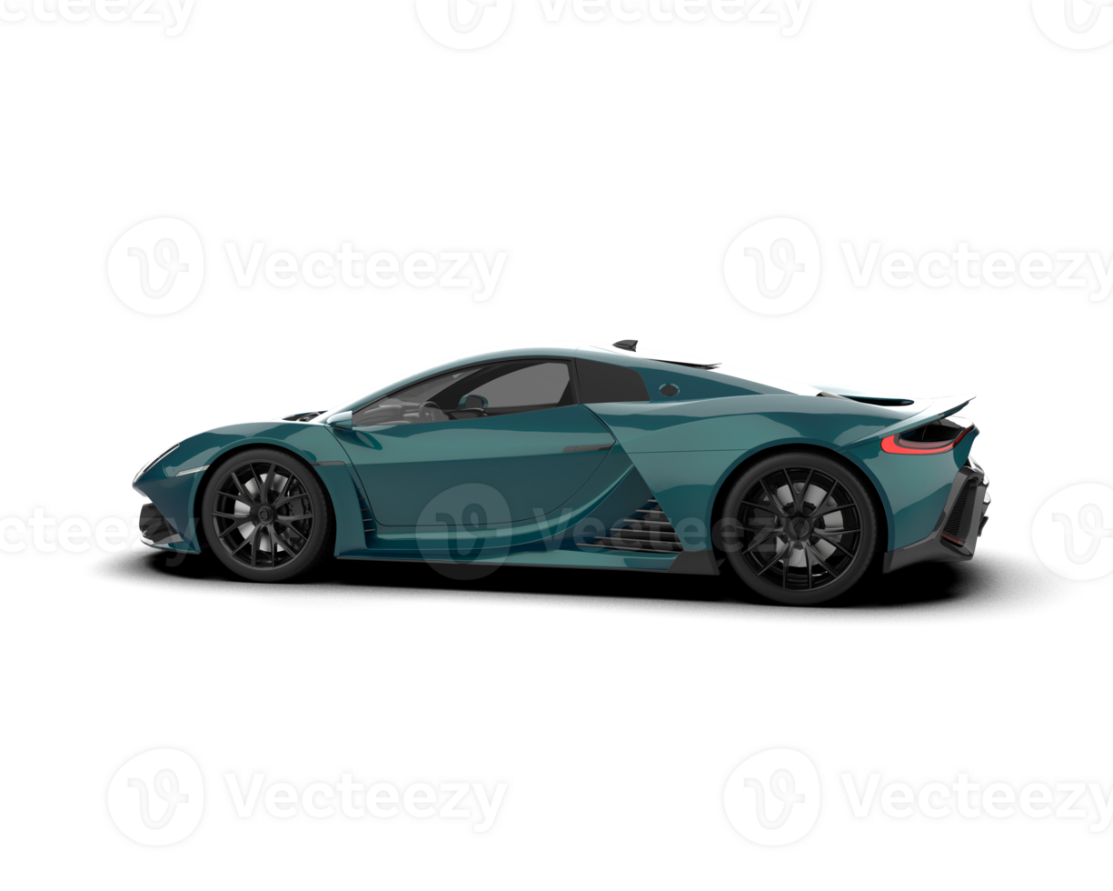Realistic sport car isolated on background. 3d rendering - illustration png