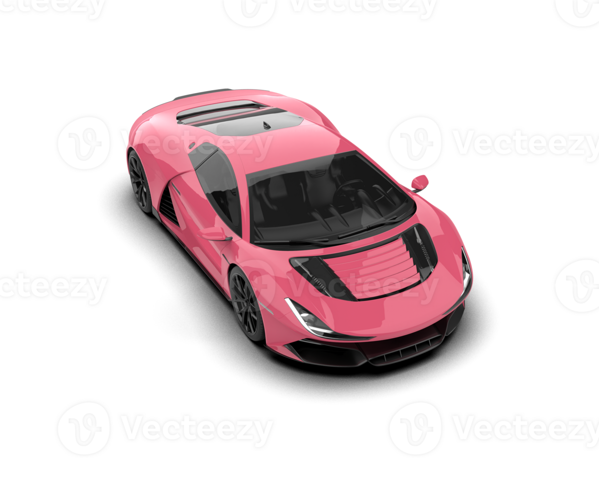 Realistic sport car isolated on background. 3d rendering - illustration png