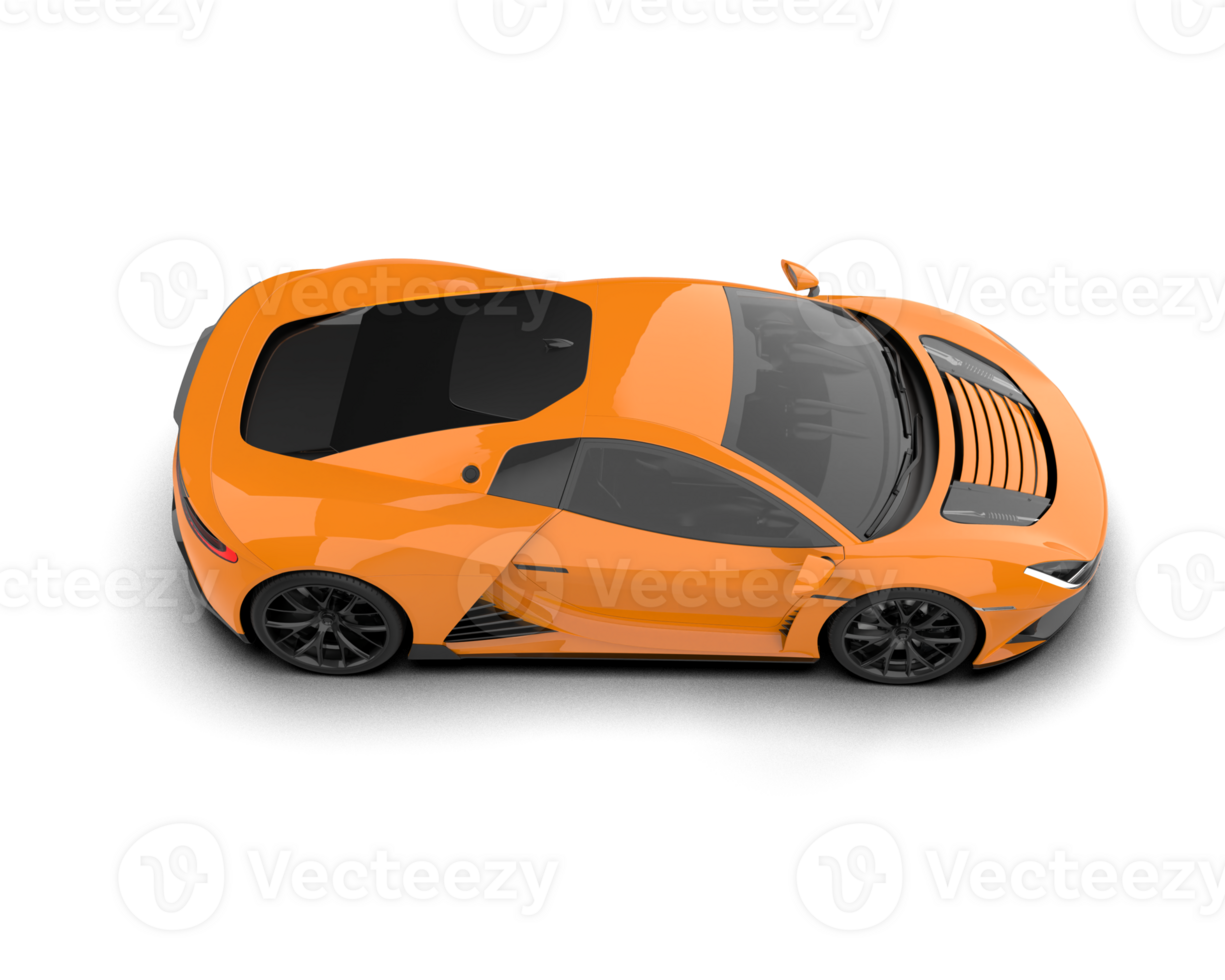Realistic sport car isolated on background. 3d rendering - illustration png