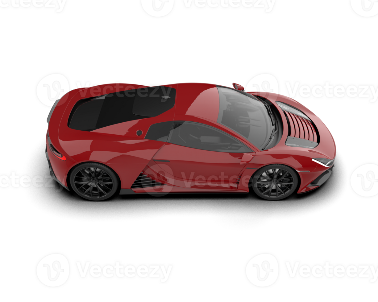 Realistic sport car isolated on background. 3d rendering - illustration png
