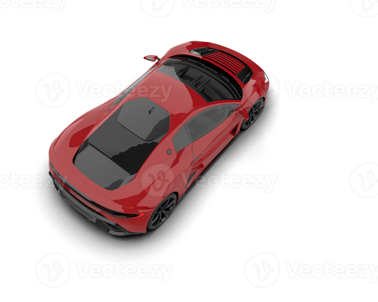 Realistic sport car isolated on background. 3d rendering - illustration png