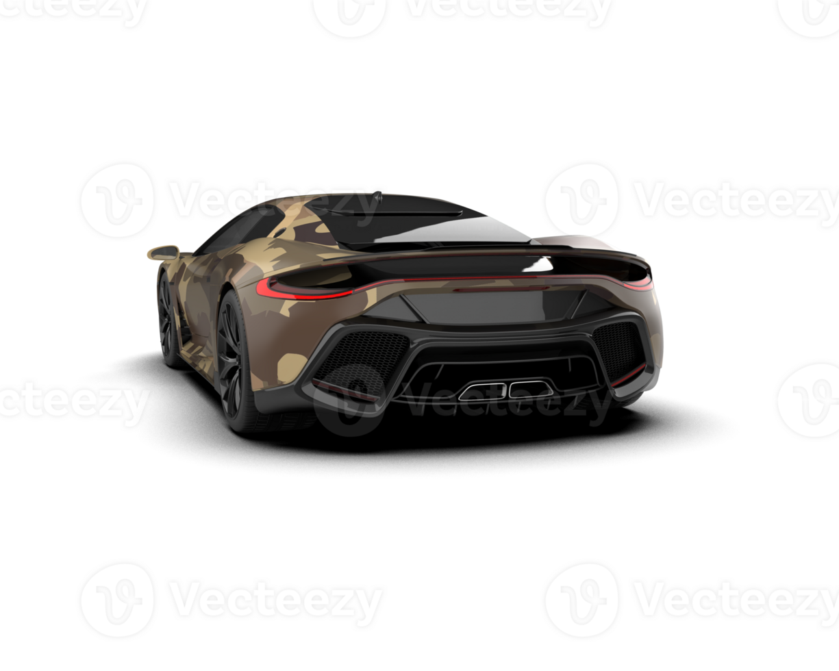 Realistic sport car isolated on background. 3d rendering - illustration png