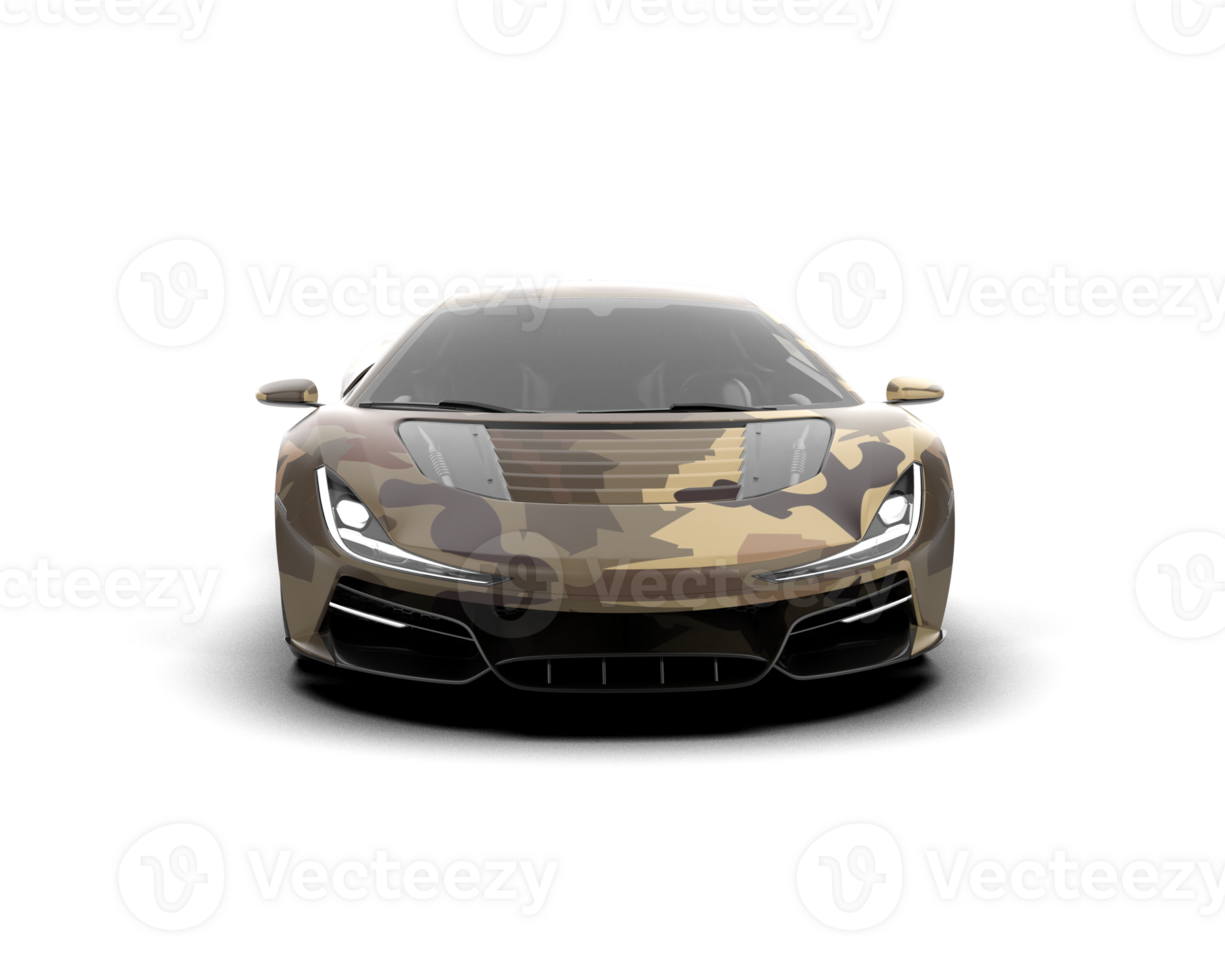 Realistic sport car isolated on background. 3d rendering - illustration png