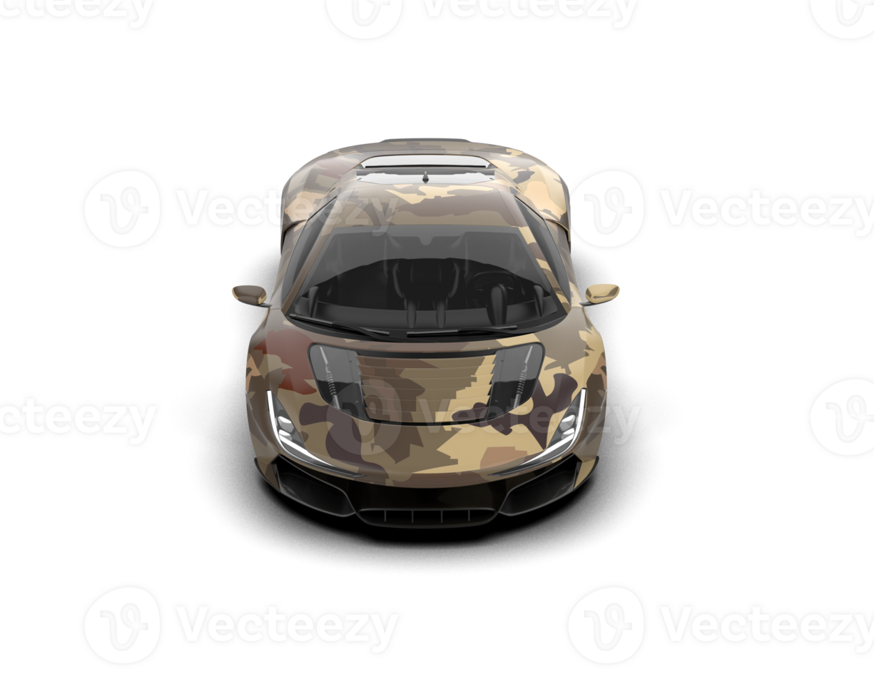 Realistic sport car isolated on background. 3d rendering - illustration png