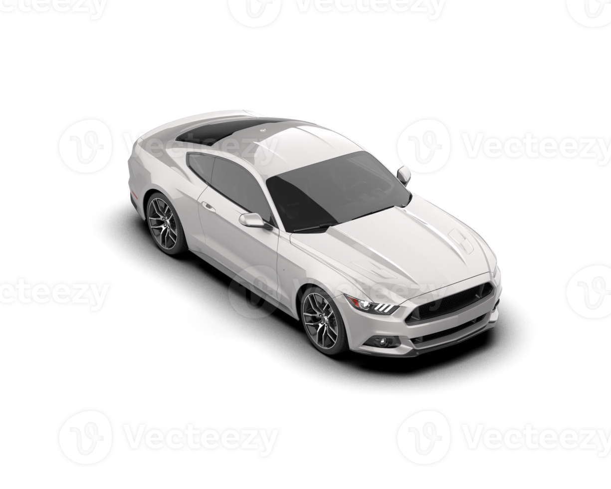 Realistic sport car isolated on background. 3d rendering - illustration png