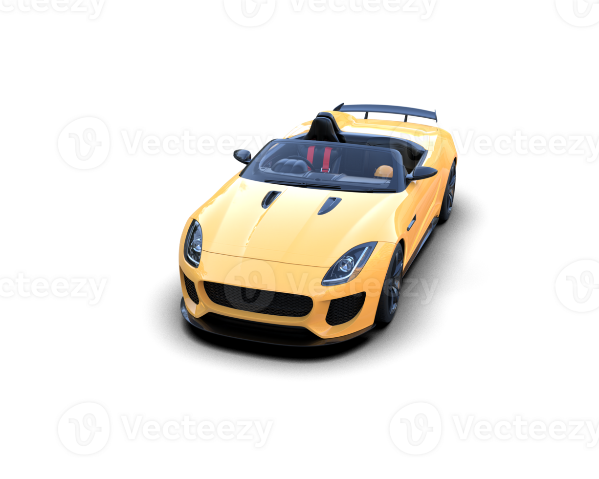 Realistic sport car isolated on background. 3d rendering - illustration png